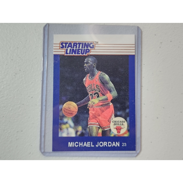 Kenner Michael Jordan Starting Lineup Basketball Card in Holder 
