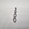 Image 1 : 10K White Gold Intertwined Infinity Design Pendant Total Weight: 1.3g