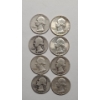Image 1 : Assorted Years And Mint Marks 90% Silver U.S Washington Quarters - Face Value: $2.00