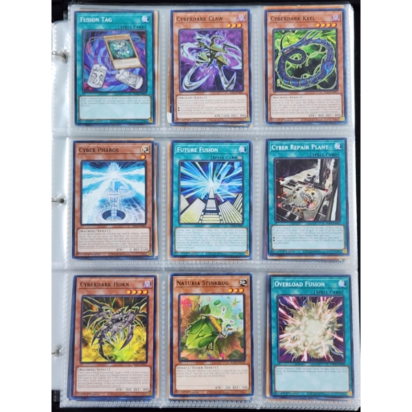 18 Asstd Yu-Gi-Oh Trading Cards Including Holo's ~ Binder Page, Various Years, Rarities & Conditions