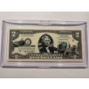 Image 1 : 2003 United States Jefferson MISSISSIPPI $2.00 Bill In Hard Case Holder - Mint Condition - RARE