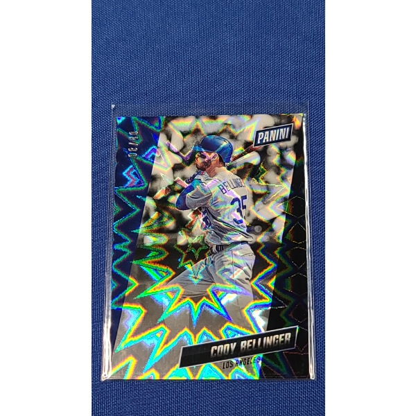 2019 Panini National Convention Explosion Cody Bellinger Los Angeles Dodgers 08/40 Baseball Card
