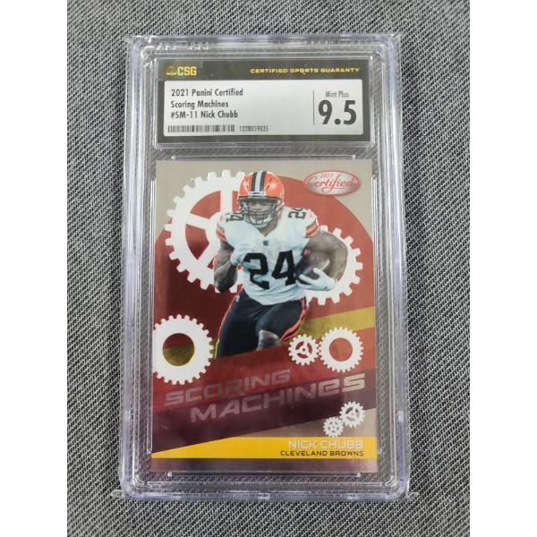 CSG 9.5 Mint 2021 Panini Certified Scoring Machines #SM-11 Nick Chubb