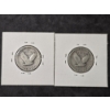 Image 2 : (2) Standing Liberty Quarters 90% Silver - $0.50 FV