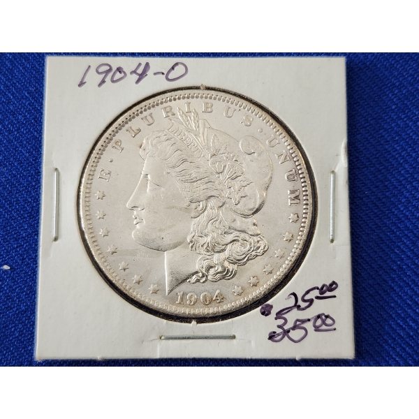 1904-O 90% Silver Morgan Dollar