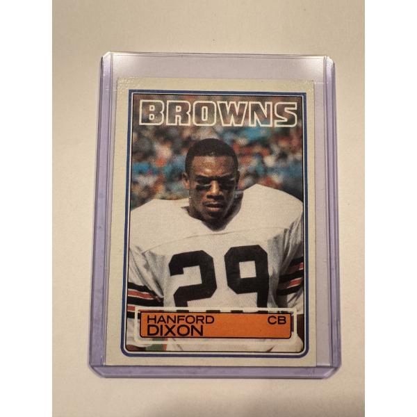 1983 Topps Hanford Dixon ROOKIE Football Card In Protective Holder - Mint Condition