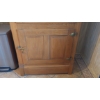 Image 3 : RARE - In Excellent Condition... Antique Oak Kitchen Galvanized Lined Ice Box 