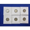 Image 1 : 6 Silver Mercury Dimes Assorted Years FV: $.60
