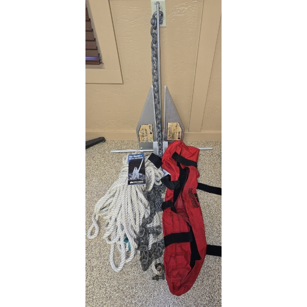 Fortress FX23 Anchor for 39' to 45' Boat with Chain and Rope