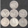 Image 2 : Assorted Years/Mint Marks United States 90% Silver Standing Liberty & Washington Quarters  FV: $1.75