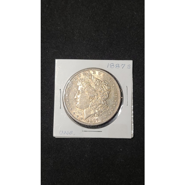 1887-S Morgan Silver Dollar - Like Uncirculated Condition - 90% Silver US Coin