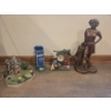 Image 3 : Large Golf Wind Spinner, Golf Bag Pen Holder, Brass Look Statue Of Golf Lady & More