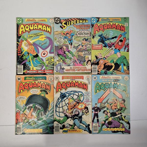 Collection Of Vintage Bronze Age DC Aquaman And Radio Shack Promotional Comic Books