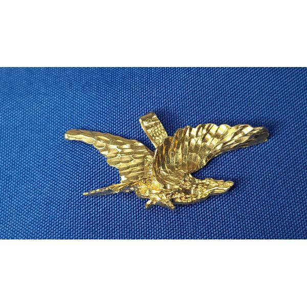 14K Gold Eagle Pendant - Weight: 10.9g