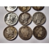 Image 3 : 11 Assorted 90% Silver United States Dimes Including Barbers, Mercury & Roosevelt ~ DATES BACK 1892!