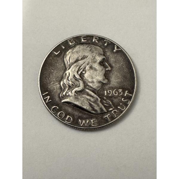 1963-D United States Franklin Silver Half Dollar - Great Condition