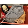 Image 4 : Large Tote Of Assorted Halloween Decor & Costumes 