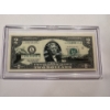 Image 1 : 2003 United States Jefferson ALASKA $2.00 Bill In Hard Case Holder - Mint Condition - RARE