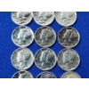Image 3 : x12 Assorted Years 90% Silver Mercury Dimes Including BU-Like FV: $1.20