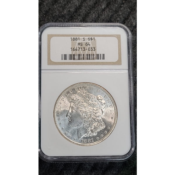 1881-S MS 64 Morgan Silver Dollar