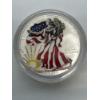Image 1 : 1999 American Hand Painted Silver Eagle In A Capsule - Mint Condition