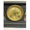 Image 2 : Antique E. Ingraham "Adrian" mantel clock - Featuring an ebonized wood case with faux marble columns