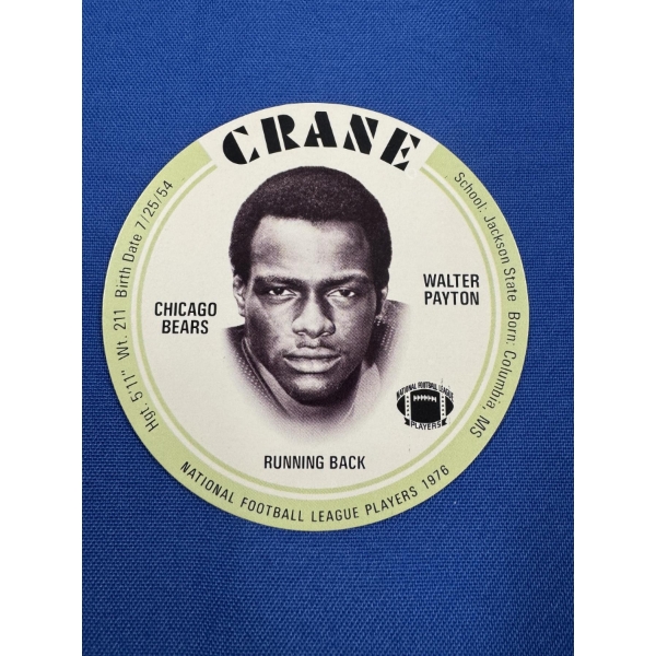 1976 Walter Payton Chicago Bears Rookie Football Card - Mint Condition - Exceptional Card