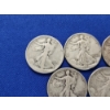 Image 2 : x5 90% Silver Walking Liberty Half Dollars: 1941, 1942, 1942, 1943, 1943 FV: $2.50