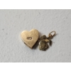 Image 4 : 14K Yellow Gold Marines Pendant and Heart Pendant TW: 2.6g