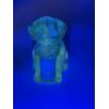 Image 1 : Adorable Degenhart Vintage Uranium Glass Dog Figurine -Sapphire Dark