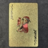 Image 4 : .9999 Gold Foil - Full Deck of Playing Cards In Pack & W Mahogany Case - US $100 Note Themed