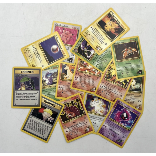 Large Lot of Vintage 90's Pokemon Cards!