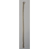 Image 2 : 14K Yellow Gold Z-Link 7.5" Bracelet With Diamonds - Weight: 9.9g