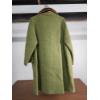 Image 6 : Vintage Green Wool Women's Coat with Mink Fur Collar 