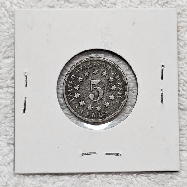 1867 United States Shield Nickel 