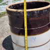 Image 12 : Vintage 10 Gallon Stoneware Crock Ft. Blue Heart Stamp With 10 Mark ~ Likely from Burley & Winter