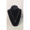 Image 1 : 10K Gold Pendant With Heart Cut Fire Opal On Gold Filled 18" Chain - See Description For Weights