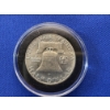 Image 2 : 1958 90% Silver Franklin Half Dollar In Capsule