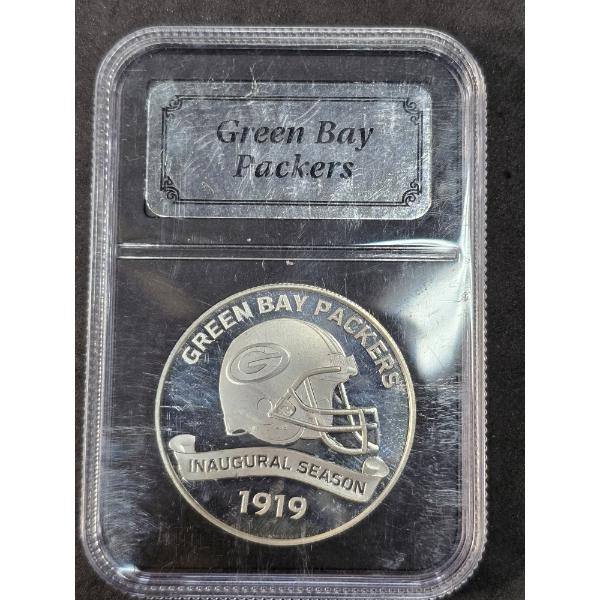 Green Bay Packers 1 Ounce .999 Silver Round