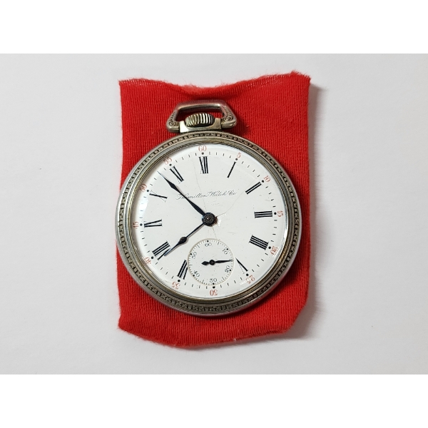 Vintage Hamilton 17 Jewel Pocket Watch - Lancaster PA Keystone Base Metal - WORKING!