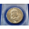 Image 2 : 1955 90% Silver Franklin Half Dollar - ACG MS 65 FBL (Full Bell Lines!)