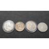 Image 1 : 1954, 1952 Franklin & 1942, 1943 90% Silver Walking Liberty Half Dollars - Face Value: $2.00