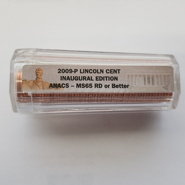 SEALED ANACS MS65 RD or BETTER Tube of 2009-P Lincoln Cents Inaugural Edition
