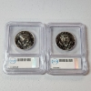 Image 5 : 2014-D/P JFK 50th Anniversary 2-Coin Set High-Relief, Clad Half Dollars ICG SP67