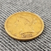 Image 2 : 1880 United States Five Dollar Gold Coin ~ AGW: 0.2419oz ~ Only 3,166,400 Minted