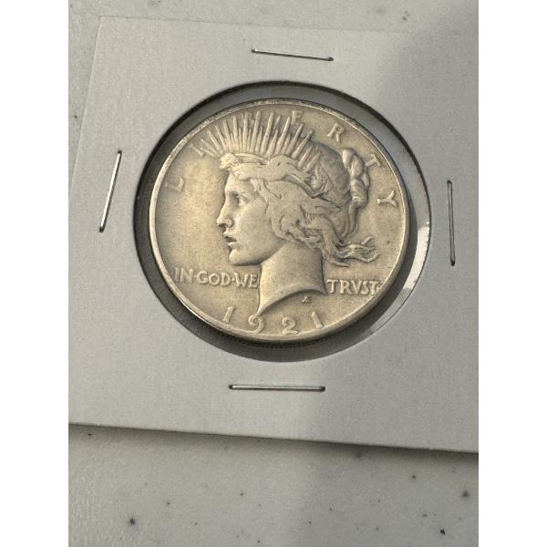 Rare 1921 United States Peace Silver Dollar - Mint Condition - Low Production
