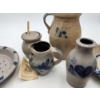 Image 6 : Assortment of Vintage Rowe Pottery Works Inc. Pieces Including: Plates, Vase, Honey Pot, & More!