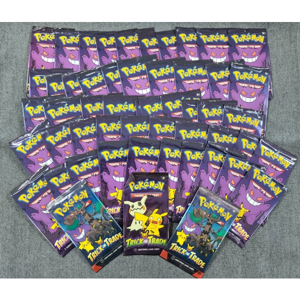 53 Sealed/Unopened Pokemon Trick or Trade Trading Card Packs - Special Halloween Edition Pokemon