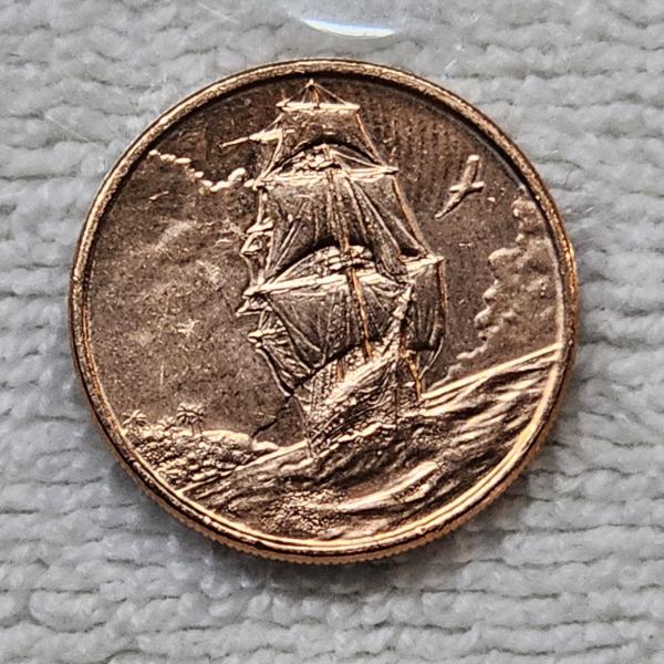 2025 Ascension Island "Quarter Dollar" .999 Fine Copper Coin