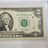 Image 3 : United States Series 1976 $2 Federal Reserve Note - Good Condition in Holder 